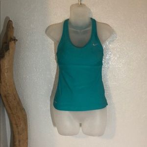 Nike Dri-Fit turquoise workout top xs